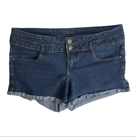 🛍️3/$40 Garage Denim Short Shorts Blue Jean  Size 29 - Picture 3 of 5